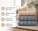 Набор турецких махровых полотенец Cestepe MicroCotton Premium 3 штуки 50x90 Multi 2 плотность 600 г/м2 - изображение 2