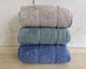 Набор турецких махровых полотенец Cestepe MicroCotton Premium 3 штуки 50x90 Nevara 2 плотность 600 г/м2 - изображение 3