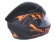 Шолом для мотоцикла, скутера 557 Orange Flower TTG інтеграл (чорний з помаранчевим, One Size 54-61 см) - зображення 2