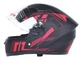 Шолом для мотоцикла, скутера 557 Red Flower TTG інтеграл (чорний з червоним, One Size 54-61см) - зображення 5
