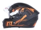 Шолом для мотоцикла, скутера 557 Orange Flower TTG інтеграл (чорний з помаранчевим, One Size 54-61 см) - зображення 6