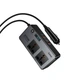 Автомобільний інвертор HOCO Z66 200 Вт (PD 66W, USB-C, 2×USB-A) 12В→220В - зображення 3