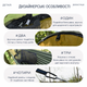 Гамак туристичний з москітною сіткою 280×140 см | Підвісний кемпінговий гамак | Антимоскітний | До 300 кг | Олива - зображення 5