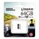 Карта пам'яті microSDXC (UHS-1 U1) Kingston Endurance 64Gb class 10 А1 (R95MB/s, W30MB/s) - изображение 2