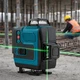 Лазерний рівень нівелір Domotec 4D 16 ліній у посиленому корпусі з екраном, що самовирівнюється зі штативом та аксесуарами в пластиковому кейсі - зображення 7