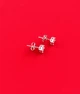 Серебряные серьги-пуссеты с муассанитом 2-0,6 ct 4 мм, Сертификат (Арт.685633613) - изображение 5