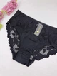 Слипы с цветочным кружевом 7219, XXL (ОБ 110-120), Чёрный - изображение 2