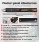 Паяльник ANENG SL108 90W, регулювання температури 100-450°C, OLED дисплей, USB Type-C, чорний - зображення 4