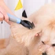 Двусторонняя расческа для вычесывания шерсти кошек и собак AND217 Дешеддер колтунорез для удаления подшерстка - изображение 3