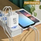 Зарядное устройство для телефона 65W GaN TRG-185, USB Type-C и A, быстрая зарядка Белая - изображение 3