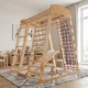 Детский спортивный комплекс для дома SportBaby «Акварелька» Wood (SB-4213) - изображение 2