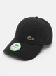 Бейсболка унисекс Lacoste Organic Cotton Twill чёрная CAP-LAC-004-BLK - изображение 1