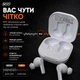 Бездротові навушники QCY T13 TWS Bluetooth 5.1 з ENC шумозаглушенням, IPX5, USB Type-C, White - зображення 4