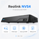 Видеорегистратор Reolink NVS4 без HDD 4 канала H.265/H.264 PoE 4K Black - изображение 2