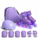 Дитячі розсувні ролики з шоломом та захистом SP-Sport Butterfly 916 розмір 35-38 Violet - зображення 1