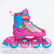 Детские раздвижные ролики с шлемом и защитой SP-Sport Butterfly 916 размер 35-38 Pink - изображение 5