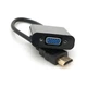 Переходник HDMI M to VGA F 0.1m 4K/2K black Voltronic - изображение 2