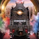 Детская железная дорога Steam Train пар световые звуковые эффекты развилка 68 дет Разноцветный (28830) - изображение 2