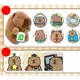 Рюкзак шкільний з принтом Капібара Capybara з аксесуарами Синій (28858) - зображення 9