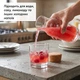 Глечик скляний 1 л з кришкою для води, соку та лимонаду, графин для подачі холодних напоїв - зображення 3