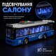 Іграшковий міський автобус зі світлом і звуком 28,5 см — інерційний, двері відкриваються, дитячий, синій - зображення 4