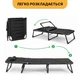Раскладная кровать с Mesh-матрасом и подушкой LEOBRO Black (LB-FB-A2-BLK) - изображение 9