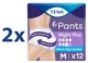 Набор подгузников-трусиков для взрослых Tena Pants Plus Night ночные Мedium 24 шт (7310361167124_1) - изображение 2