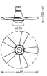 Люстра-вентилятор OSRAM CEILING FAN LESTE 21W 1200Lm 3000K-6000K DIM з пультом ДК (4058075857735) - зображення 10