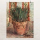 Постер Горшок с луком, Винсент ван Гог, Vincent van Gogh, Flowerpot with Chives, интерьерный декор, A3 40×30 см (id6819) - изображение 1