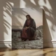 Интерьерная картина Христос в пустыне, Иван Крамской, Ivan Kramskoy, Christ in the Wilderness, 85×60 см (id6671) - изображение 1