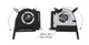 Вентилятор Asus кулер [GPU Fan 12V] для моделей ноутбуков TUF Gaming FA507, FA707, FX507, FX707, TUF507, TUF707 (13NR09J0T01111) - изображение 1