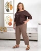 Жіночий костюм з принтом (футболка+брюки) Uaclothes 50-52 Коричневий (like38518-189521358) - зображення 4
