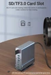 Хаб Док станція Deepfox-2524 13 в 1 з поворотною підставкою USB Type-C концентратор для ноутбука комп'ютера 13 портів - зображення 9