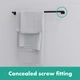Полотенцедержатель Hansgrohe Addstoris 41743670 черный матовый - изображение 5