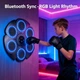 Детский боксерский тренажер настенный на аккумуляторе с подсветкою bluetooth и перчатками - изображение 4