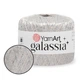 YarnArt Galassia, Білий №5826 - пряжа з мікропаєтками, 25 г / 112 м, декоративна блискуча нитка для одягу та аксесуарів - зображення 1