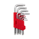 Набір ключів torx "зірочка" INTERTOOL 9шт, короткі, Т10-Т50, CrV (32485) - зображення 1