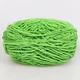 Candy-yarn Micro Velour, Зеленый №44, микровелюр 40г/100м, плюшевая пряжа для вязания игрушек, амигуруми, пледов - изображение 3