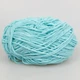 Candy-yarn Micro Velour, Аквамарин №16, микровелюр 40г/100м, плюшевая пряжа для вязания игрушек, амигуруми, пледов - изображение 3