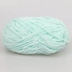 Candy-yarn Micro Velour, Мята №43, микровелюр 40г/100м, плюшевая пряжа для вязания игрушек, амигуруми, пледов - изображение 3