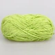Candy-yarn Micro Velour, Салат №21, микровелюр 40г/100м, плюшевая пряжа для вязания игрушек, амигуруми, пледов - изображение 3