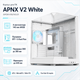 Корпус для ПК APNX V2 ARGB BTF White Midi-Tower с закаленным стеклом поддержка скрытого подключения BTF ATX MicroATX Mini-ITX без БП (APCM-VI02143.21) - изображение 2