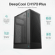 Корпус для ПК DeepCool CH170 Plus Black компактный Mini-Tower с закаленным стеклом MicroATX Mini-ITX без БП (R-CH170-BKNGM0-G) - изображение 2
