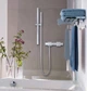 Змішувач для душу GROHE GROHTHERM CUBE, хром, настінний - изображение 4