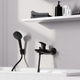 Змішувач для ванни HANSGROHE LOGIS 71400670, чорний/матовий, настінний - изображение 3