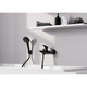 Змішувач для ванни HANSGROHE LOGIS 71400670, чорний/матовий, настінний - изображение 4