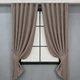 Комплект коротких штор VR-Textil Микровелюр Petek № 1825ш Какао 140х170 см 2 шт (35-0449) - изображение 1