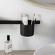 Стакан для зубных щеток HANSGROHE WALLSTORIS 27921670 черный матовый - изображение 3