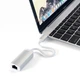 Переходник на Ethernet для Type-C адаптер для USB-C на интернет RJ45 silver - зображення 4