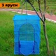Сетка сушилка для рыбы 40×40×75 см сетка для сушки фруктов грибов овощей складная секционная 3 ярусная - изображение 3